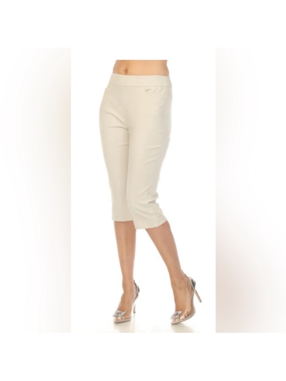 Joseph Ribkoff Taupe Capris